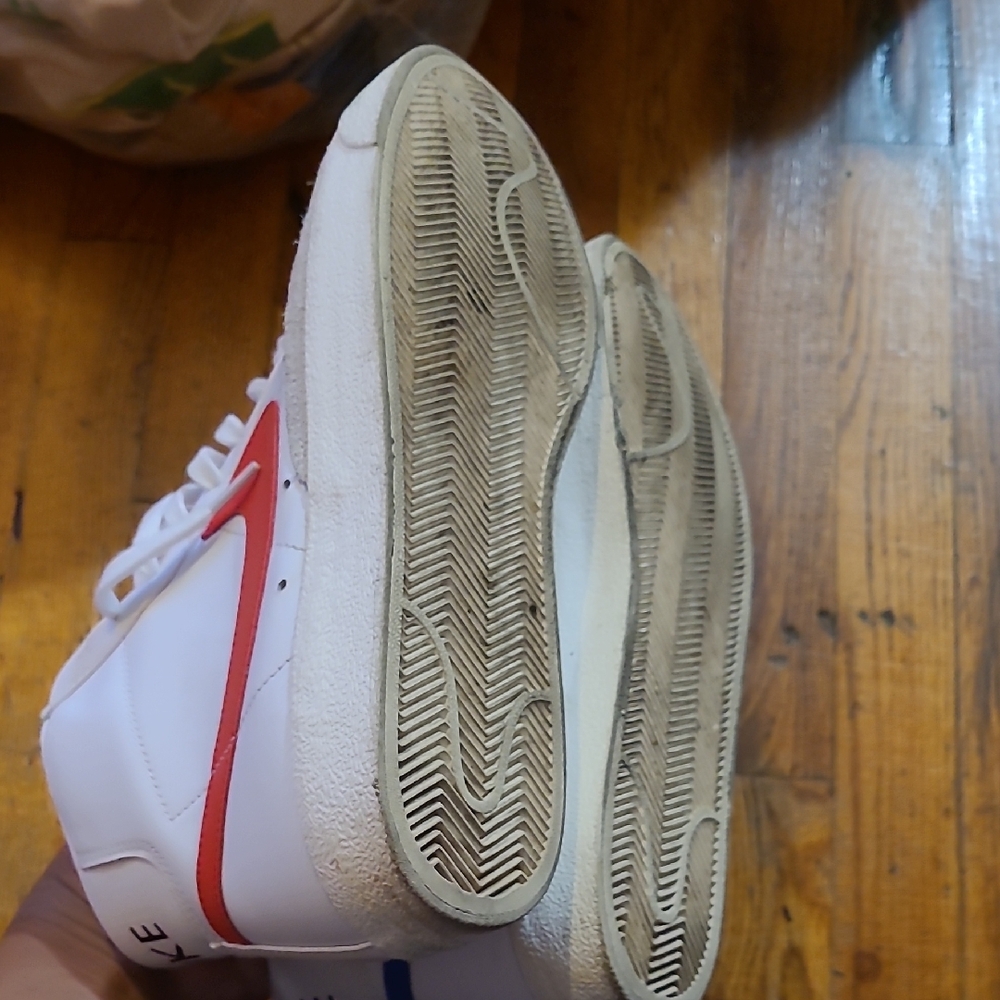 Nike White High-Top Sneakers - Picture 6 of 9